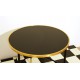 SET di 2 Tavolini Art. 1038 - Piano in Vetro - Struttura in Legno
