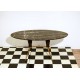 Tavolino Art. 1047 - Struttura in Ottone e Legno - Piano in Marmo - Italy 1950