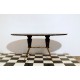 Tavolino Art. 1047 - Struttura in Ottone e Legno - Piano in Marmo - Italy 1950