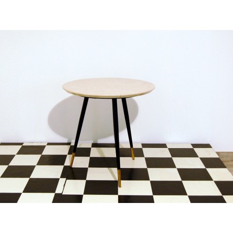 Tavolino Art. 1046 - Struttura in Legno - Piano in Marmo