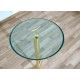 Tavolino Art. 1100 - Struttura in Ottone - Piano in Cristallo