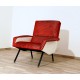 Poltroncina Originale Art. 1120 - Made in Italy 1950 - Colore ROSSO / BIANCO