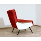Poltroncina Originale Art. 1120 - Made in Italy 1950 - Colore ROSSO / BIANCO