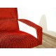 Poltroncina Originale Art. 1120 - Made in Italy 1950 - Colore ROSSO / BIANCO