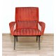 Poltroncina Originale Art. 1120 - Made in Italy 1950 - Colore ROSSO / BIANCO