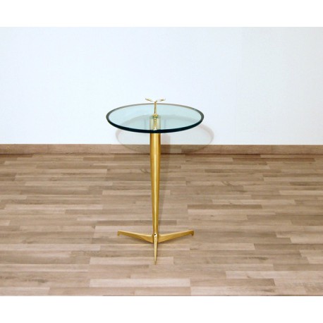 Coffee Table Art. 1100 - Brass Structure - Crystal Top