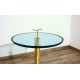 Coffee Table Art. 1100 - Brass Structure - Crystal Top