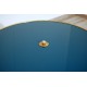 Coffee Table Art. 1086 - Black Glass Top - Structure Brass