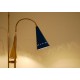 Floor Lamp, Art. 1075, 3 LAMPSHADES - Brass / Metal / Marble