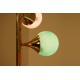 Floor Lamp, Art. 1076, 5 LAMPSHADES - Brass / Marble / Opaline Glass