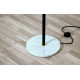 Floor Lamp, Art. 1076, 5 LAMPSHADES - Brass / Marble / Opaline Glass
