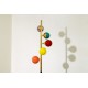 Floor Lamp, Art. 1076, 5 LAMPSHADES - Brass / Marble / Opaline Glass