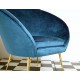 Poltroncina in Velluto Art. 1054 - 100 % Cotone - Colore BLU