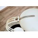 Lampada da Tavolo 1960 - Art. 1087 - Ottone / Metallo - Colore BIANCO