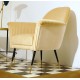 Poltroncina in Velluto Art. 1055 - 100 % Cotone - Colore Beige