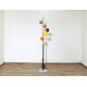 Floor Lamp, Art. 1076, 5 LAMPSHADES - Brass / Marble / Opaline Glass