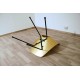 Chair in Curved Beech Wood Lacquered - Art. 1200 - Metal Structure