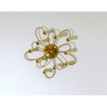 Applique Originale Art. 1093 - 10 Diffusori - Ottone - Italy 1950