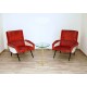 Poltroncina Originale Art. 1120 - Made in Italy 1950 - Colore ROSSO / BIANCO