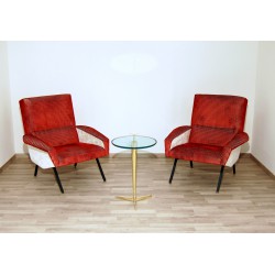 Poltroncina Originale Art. 1120 - Made in Italy 1950 - Colore ROSSO / BIANCO