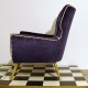 Poltroncina in Velluto Art. 1056 - 100 % Cotone - Colore Blu