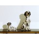 Coppia di Sculture in CERAMICA - Art. 1255 DALMATA - Italy 1960
