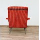 Poltroncina Originale Art. 1120 - Made in Italy 1950 - Colore ROSSO / BIANCO