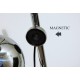 Floor Lamp, Art. 1026, 3 LAMPSHADES - GLOBE MAGNETIC - Chrome Plated Brass