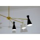 Lampada da Soffitto - Art. 1096 - 5 DIFFUSORI - Ottone / Metallo