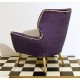 Poltroncina in Velluto Art. 1056 - 100 % Cotone - Colore Blu