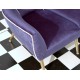 Poltroncina in Velluto Art. 1056 - 100 % Cotone - Colore Blu
