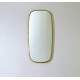 Specchio da Parete Originale - Art. 1496 - Bordo Ottone - Italy 1950
