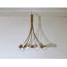 Ceiling Lamp - Art. 1401 - 10 DIFFUSERS - Brass / Opal Glass