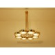 Lampada da Soffitto Art. 1700 - 8 DIFFUSORI - Ottone / Vetro Opalino