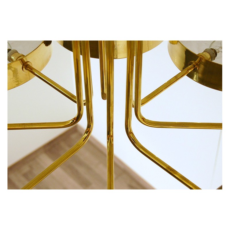 Ceiling Lamp Art. 1700 - 8 DIFFUSERS - Brass