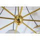Lampada da Soffitto Art. 1701 - 8 DIFFUSORI - Ottone / Vetro Opalino