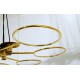 Lampada da Soffitto Art. 1701 - 8 DIFFUSORI - Ottone / Vetro Opalino