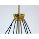 Lampada da Soffitto Art. 1701 - 8 DIFFUSORI - Ottone / Vetro Opalino
