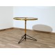 Coffee Table Art. 1086 - Black Glass Top - Structure Brass