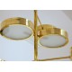 Lampada da Soffitto Art. 1703 - 8 DIFFUSORI - Ottone / Vetro Opalino