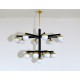 Ceiling Lamp Art. 1705 - 17 DIFFUSERS - Brass / Opaline Glass