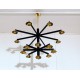 Ceiling Lamp Art. 1705 - 17 DIFFUSERS - Brass / Opaline Glass