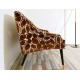 SOFA 2 Seater, Art. 1063 - 100 % Cotton - Velvet BROWN Color