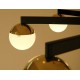 Ceiling Lamp Art. 1705 - 17 DIFFUSERS - Brass / Opaline Glass
