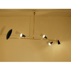 Lampada da Soffitto - Art. 1704 - 4 DIFFUSORI - Ottone / Metallo