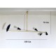Ceiling Lamp - Art. 1704 - 4 DIFFUSERS - Brass / Metal