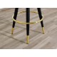 Sgabello in Velluto - Art. 1707 - Struttura Metallo - BLU