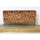 SOFA 2 Seater, Art. 1063 - 100 % Cotton - Velvet BROWN Color