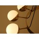 Ceiling Lamp Art. 1709 - 12 DIFFUSERS - Brass / Opaline Glass