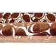 SOFA 2 Seater, Art. 1063 - 100 % Cotton - Velvet BROWN Color